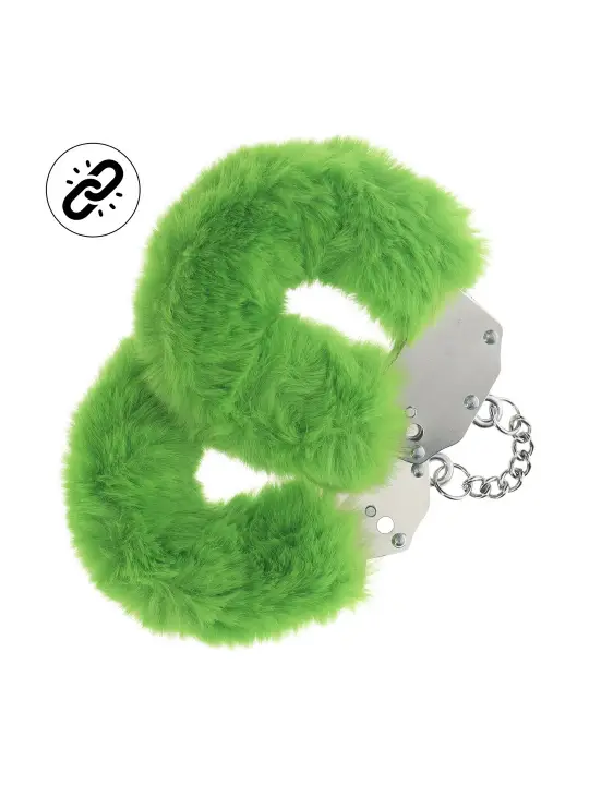 ALGEMAS COM PELÚCIA HEAVY-DUTY FLUFFY VERDE OUCH!