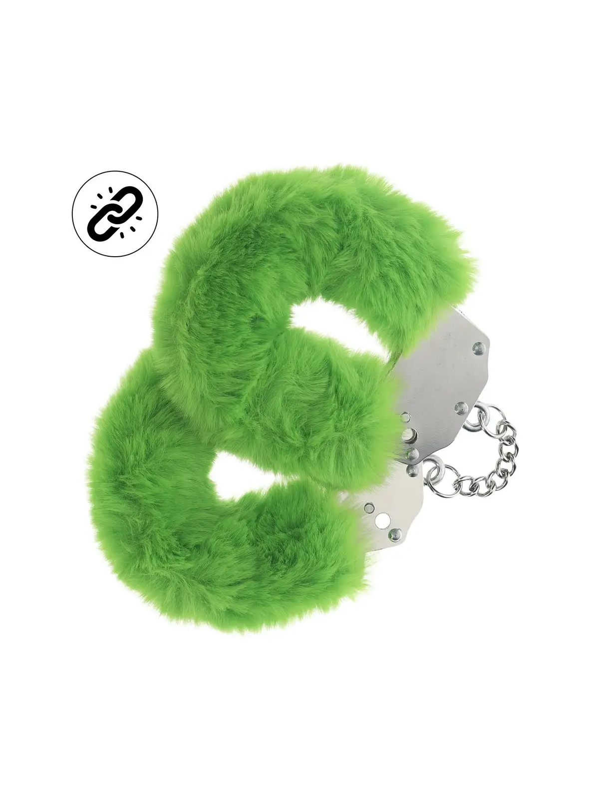 ALGEMAS COM PELÚCIA HEAVY-DUTY FLUFFY VERDE OUCH!