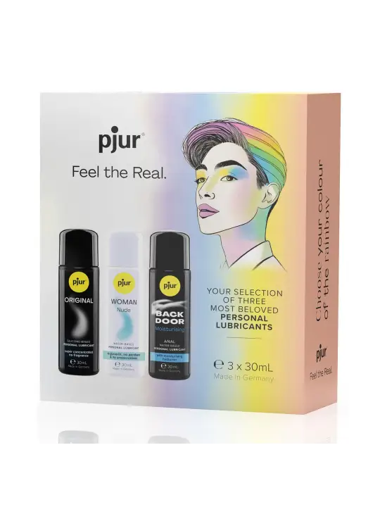 CONJUNTO DE LUBRIFICANTES PJUR PRIDE BOX - 3 X 30 ML