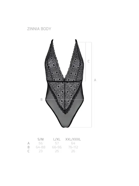 BODY ZINNIA PRETO ECO PASSION