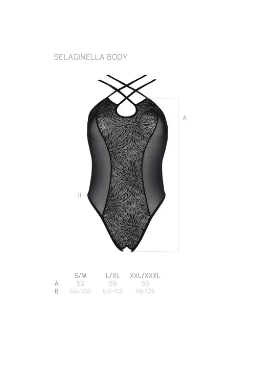BODY SELAGINELLA PRETO ECO COLLECTION PASSION