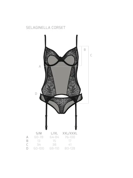 CORPETE E TANGA SELAGINELLA PRETO ECO COLLECTION PASSION