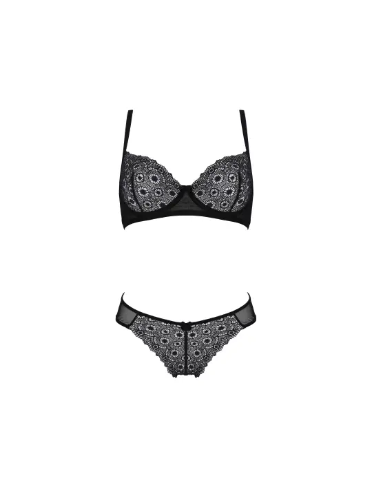 CONJUNTO DE 2 PEÇAS ZINNIA BIKINI PRETO ECO PASSION