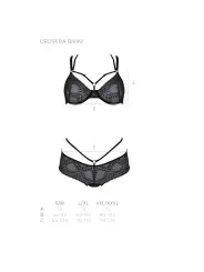 CONJUNTO DE 2 PEÇAS DROSERA BIKINI PRETO ECO COLLECTION PASSION