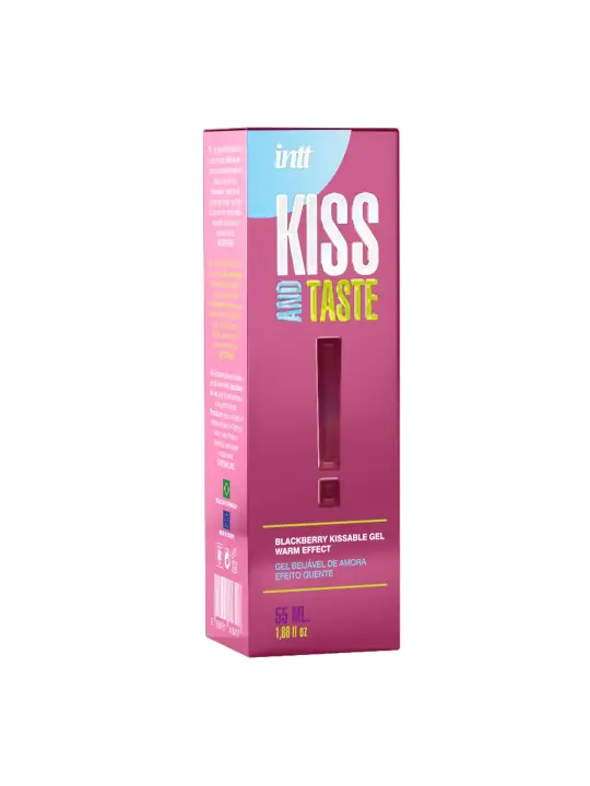 GEL BEIJÁVEL COM EFEITO CALOR KISS AND TASTE AROMA AMORA INTT 55ML