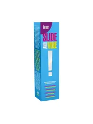 LUBRIFICANTE À BASE DE ÁGUA COM VIBRAÇÃO SLIDE AND VIBE 35ML INTT
