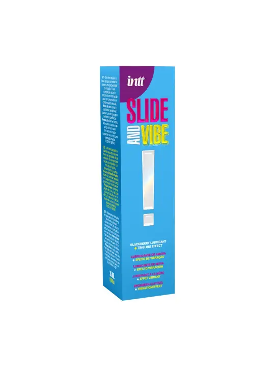 LUBRIFICANTE À BASE DE ÁGUA COM VIBRAÇÃO SLIDE AND VIBE 35ML INTT