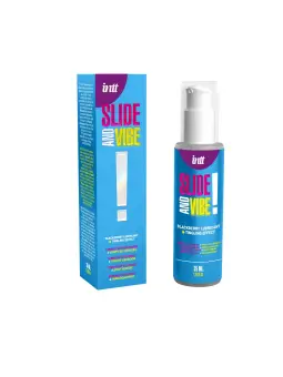 LUBRIFICANTE À BASE DE ÁGUA COM VIBRAÇÃO SLIDE AND VIBE 35ML INTT