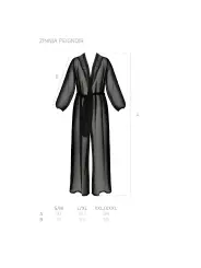 ROBE E TANGA ZINNIA PRETO ECO PASSION