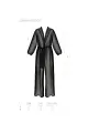 ROBE E TANGA ZINNIA PRETO ECO PASSION