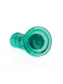 DILDO STRAIGHT REALISTIC CRYSTAL CLEAR 6 /14,5 CM VERDE REALROCK