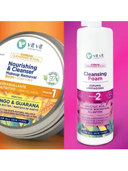 ESPUMA DE LIMPEZA KOREAN BEAUTY NOURISHING AND CLEANSER BALM VIT VIT COSMETICS 150ML