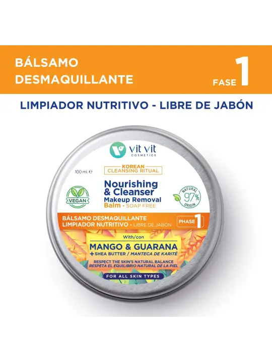 BÁLSAMO NUTRITIVO E DESMAQUILHANTE KOREAN BEAUTY 100ML VIT VIT COSMETICS