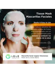 MÁSCARA DE TECIDO FACIAL TELOMERASE BOOSTER VIT VIT COSMETICS 20GR