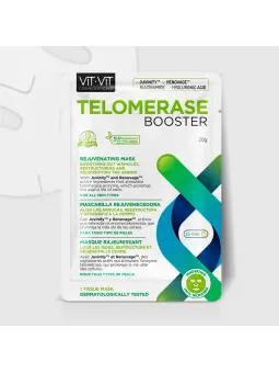 MÁSCARA DE TECIDO FACIAL TELOMERASE BOOSTER VIT VIT COSMETICS 20GR