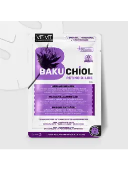 MÁSCARA DE TECIDO FACIAL ANTI-IDADE BAKUCHIOL VIT VIT COSMETICS 20GR