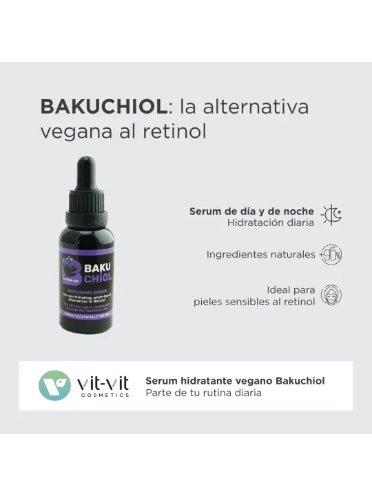 SERÚM ANTI-IDADE BAKUCHIOL VIT VIT COSMETICS 30ML