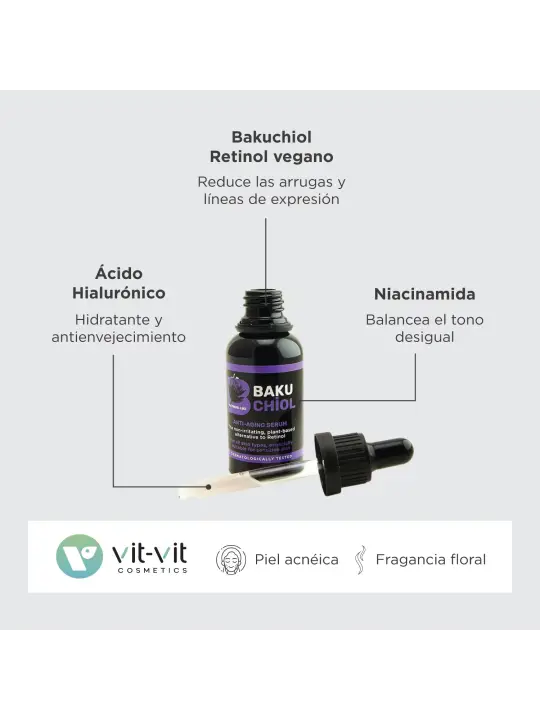 SERÚM ANTI-IDADE BAKUCHIOL VIT VIT COSMETICS 30ML