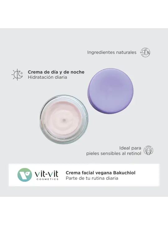 CREME DIÁRIO BAKUCHIOL ANTI-AGING VIT VIT COSMETICS 50ML