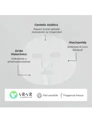 MÁSCARA DE TECIDO FACIAL CICA TIGERGRASS VIT VIT COSMETICS 20GR