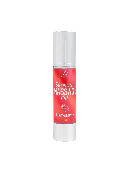 ÓLEO DE MASSAGEM AROMA MORANGO 50 ML SECRET PLAY