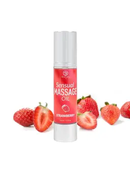ÓLEO DE MASSAGEM AROMA MORANGO 50 ML SECRET PLAY
