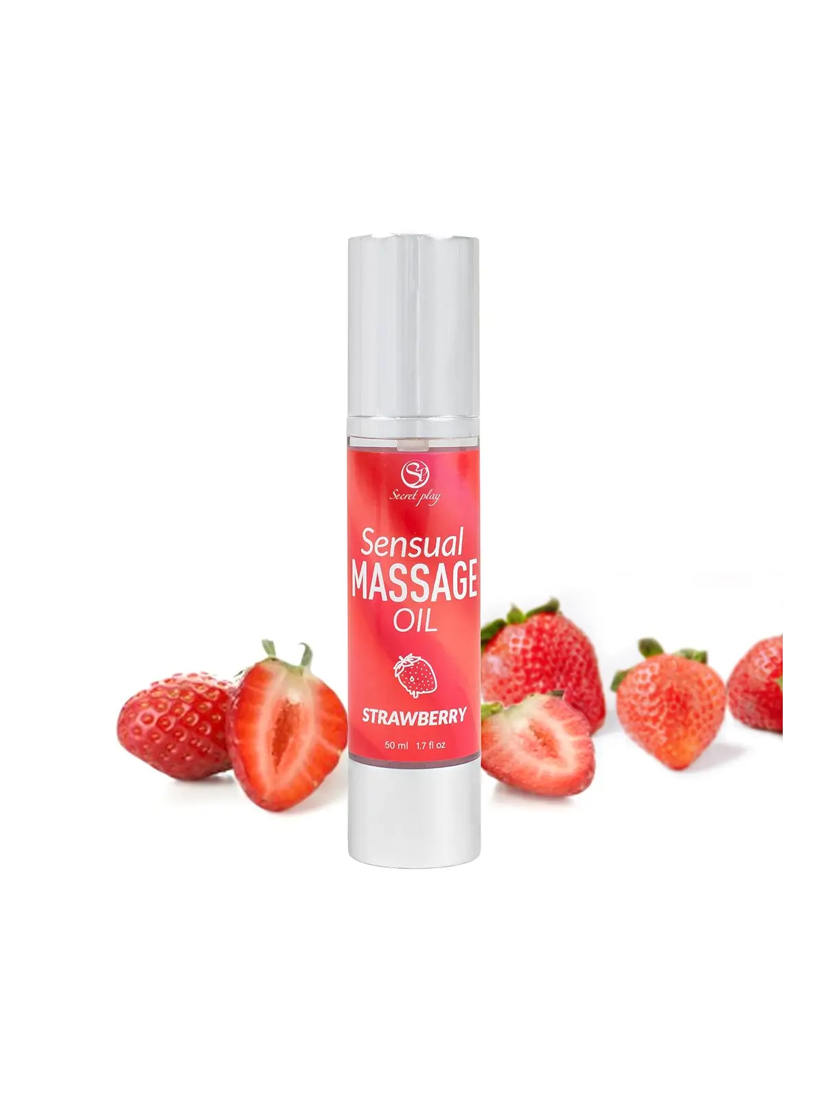 ÓLEO DE MASSAGEM AROMA MORANGO 50 ML SECRET PLAY