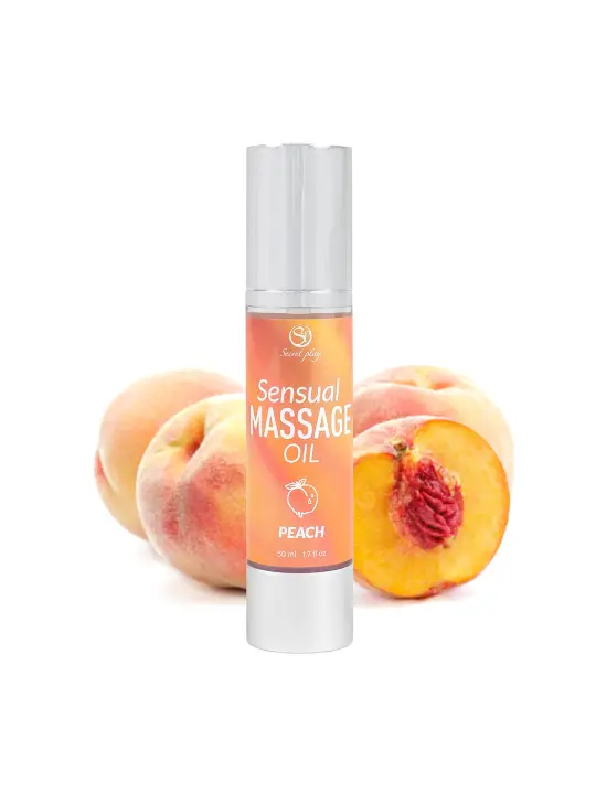 ÓLEO DE MASSAGEM AROMA PÊSSEGO 50 ML SECRET PLAY