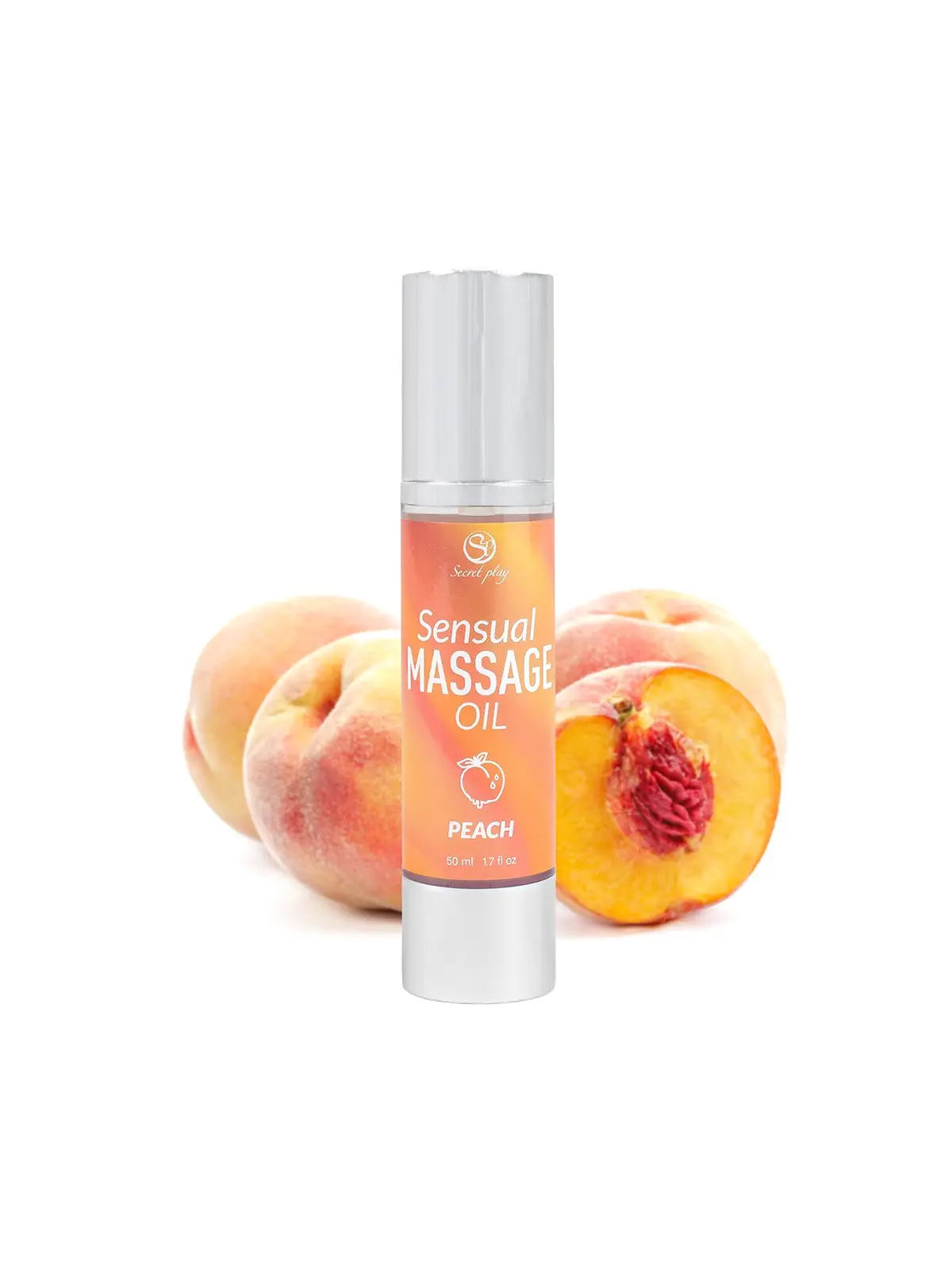 ÓLEO DE MASSAGEM AROMA PÊSSEGO 50 ML SECRET PLAY