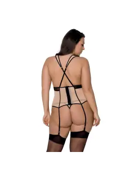 CORPETE E TANGA VIENA BEGE TAMANHO QUEEN PASSION