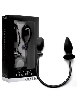 PLUG ANAL INSUFLÁVEL DE SILICONE OUCH! PRETO