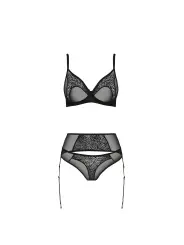 CONJUNTO DE 3 PEÇAS SELAGINELLA PRETO ECO COLLECTION PASSION