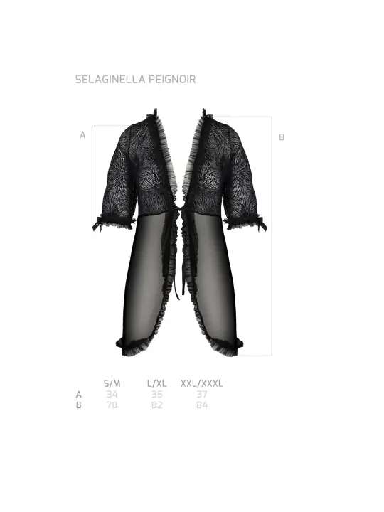 ROBE E TANGA SELAGINELLA PRETO ECO COLLECTION PASSION