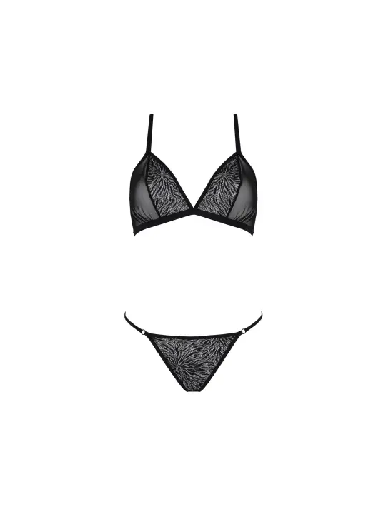CONJUNTO DE 2 PEÇAS SELAGINELLA BIKINI PRETO ECO COLLECTION PASSION
