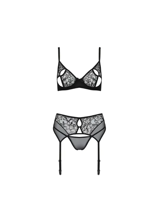 CONJUNTO DE 3 PEÇAS PRIMULA PRETO ECO COLLECTION PASSION