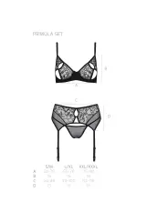 CONJUNTO DE 3 PEÇAS PRIMULA PRETO ECO COLLECTION PASSION