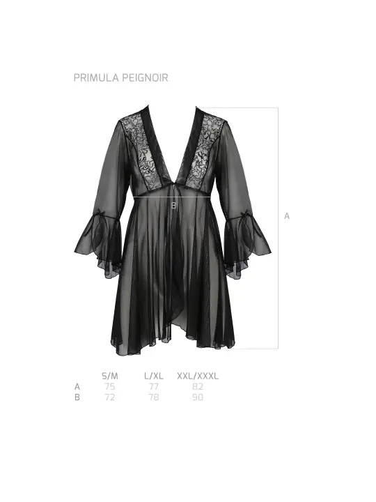 ROBE E TANGA PRIMULA PRETO ECO COLLECTION PASSION