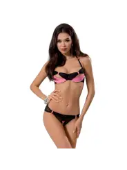 CONJUNTO DE 2 PEÇAS PRALINE PRETO DEVIL COLLECTION PASSION