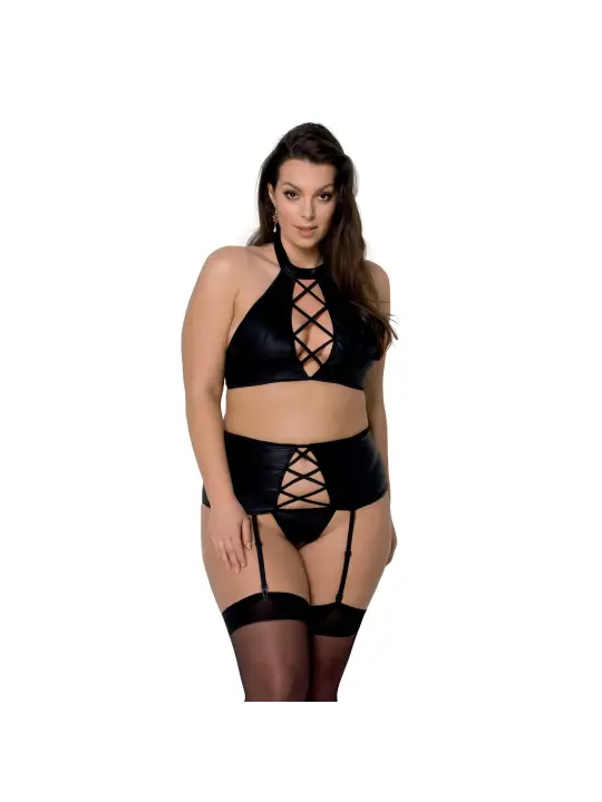 CONJUNTO DE 3 PEÇAS NANCY PRETO TAMANHO QUEEN PASSION
