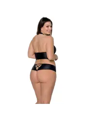 CONJUNTO DE 2 PEÇAS NANCY BIKINI PRETO TAMANHO QUEEN PASSION
