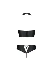 CONJUNTO DE 2 PEÇAS NANCY BIKINI PRETO TAMANHO QUEEN PASSION