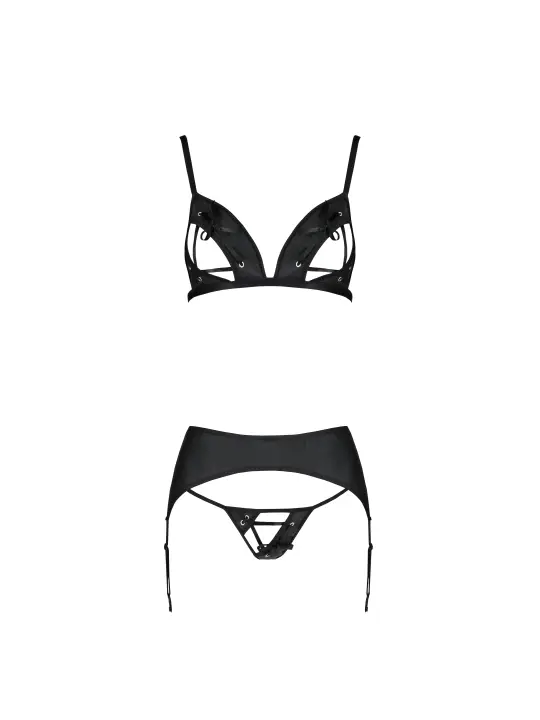 CONJUNTO DE 3 PEÇAS MILEY PRETO PASSION 