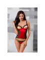 CORPETE E TANGA MIDORI VERMELHO DEVIL COLLECTION PASSION