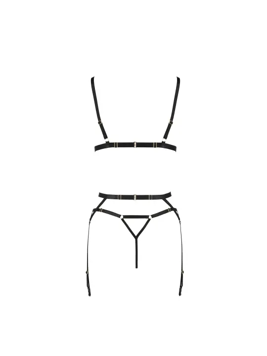 CONJUNTO DE 3 PEÇAS MEGGY PRETO DEVIL COLLECTION PASSION