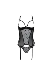 CORPETE E TANGA MARINA PRETO DEVIL COLLECTION PASSION