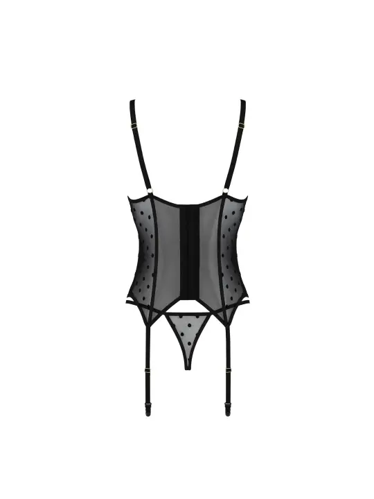 CORPETE E TANGA MARINA PRETO DEVIL COLLECTION PASSION