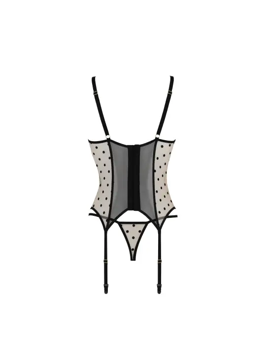 CORPETE E TANGA MARINA BEGE DEVIL COLLECTION PASSION