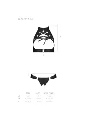 CONJUNTO DE 2 PEÇAS MALWIA PRETO PASSION