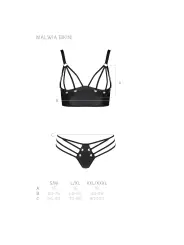 CONJUNTO DE 2 PEÇAS MALWIA BIKINI PRETO PASSION