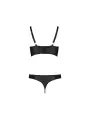 CONJUNTO DE 2 PEÇAS MALWIA BIKINI PRETO TAMANHO QUEEN PASSION